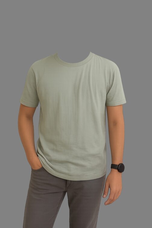 Ultra Thin Zara Plain T-Shirt - Olive