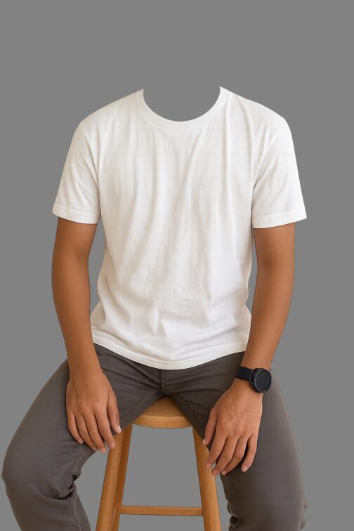 Ultra Thin Zara Plain T-Shirt - White - Image 2