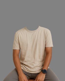 Ultra Thin Zara Plain T-Shirt – Beige