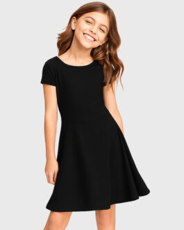 Stretchable Slim Fit FBSisters Frock – Black