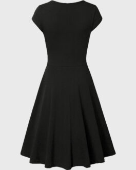 Stretchable Slim Fit FBSisters Frock – Black