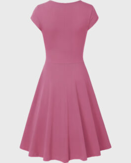 Stretchable Slim Fit FBSisters Frock – Pink
