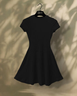 Stressable Slim Fit FBSisters Frock – Black