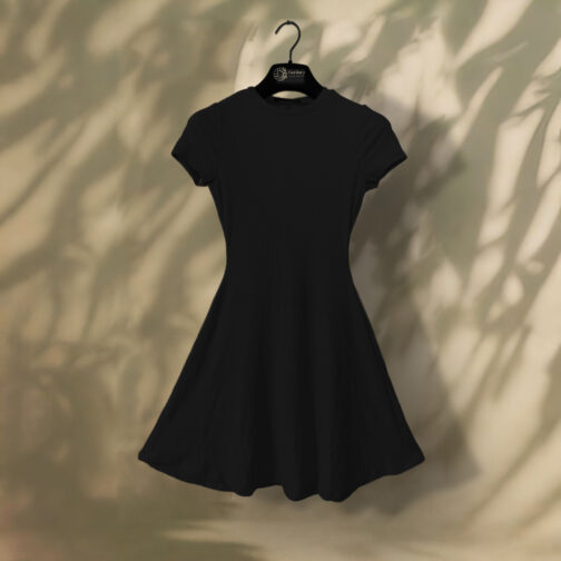 Stressable Slim Fit FBSisters Frock - Black