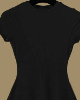 Stressable Slim Fit FBSisters Frock – Black