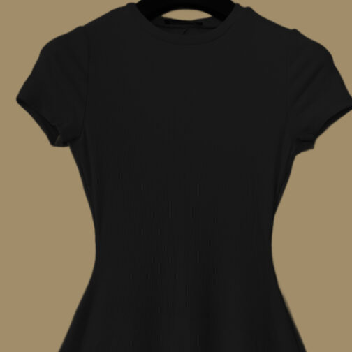 Stressable Slim Fit FBSisters Frock - Black - Image 2